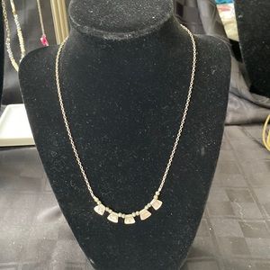 Patterned pyrite necklace